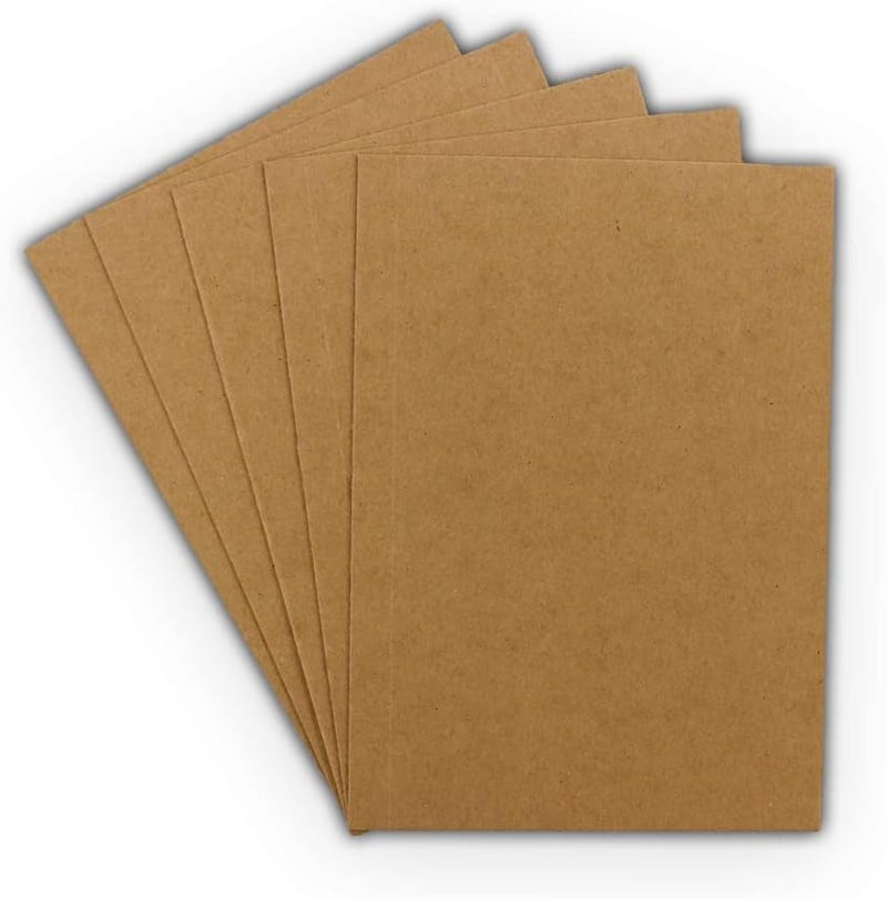 EcoSwift 50 5x7 Chipboard Cardboard Craft Scrapbook Material Scrapbooking Packaging Sheets Shipping Pads Inserts 5 inch x 7 inch Chip Board - Image 2